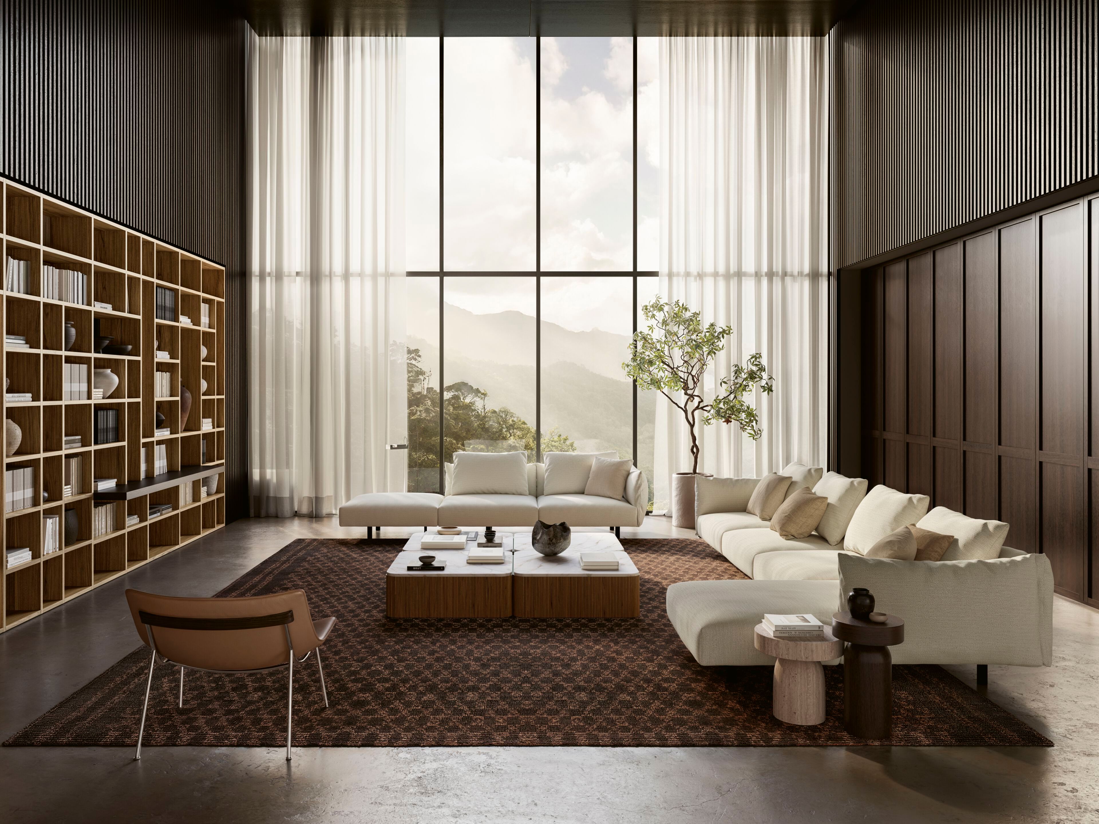 Диван из переработанной ткани Lema слоеный ARCH-00097187 - Вид №10