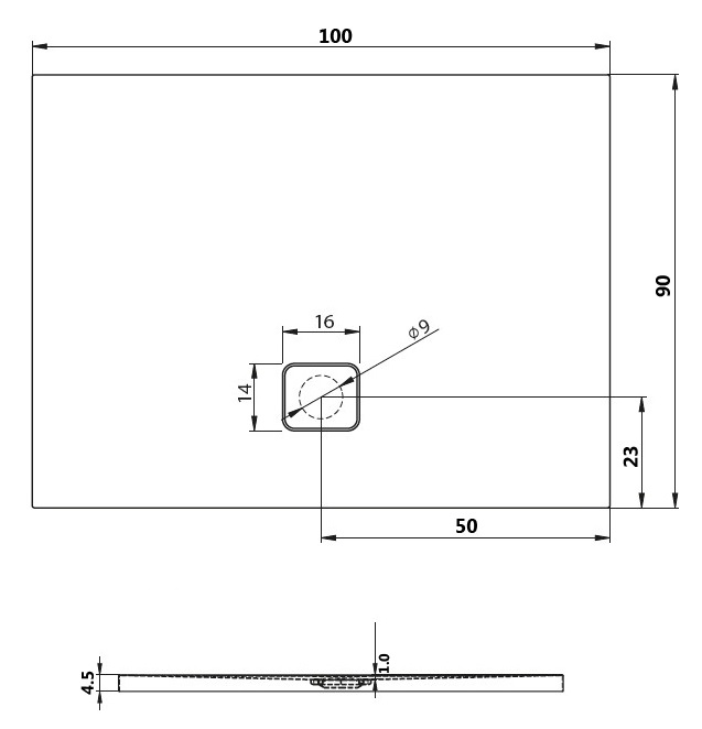 DC240050000000S Поддон Riho Basel Santreyd - Вид №1