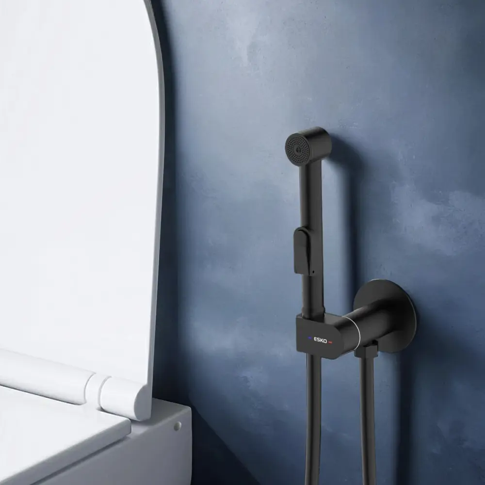 Гигиенический душ Esko Marburg набор со смесителем цвет черный STLM-2203240 - Вид №1