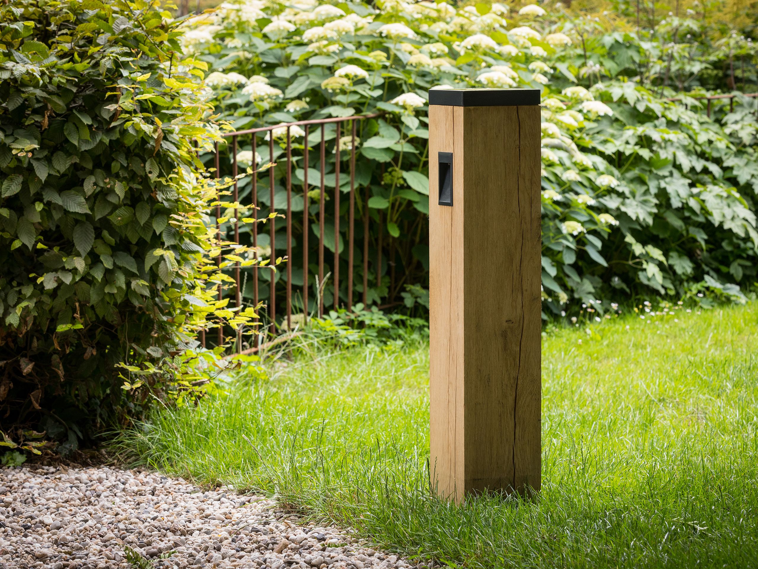 Твердый деревянный солнечный светодиодный светильник Timberlab TORRE SOLAR ARCH-00116264 - Вид №1