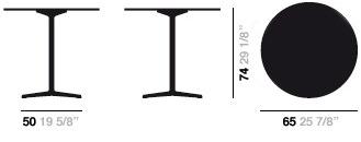 arper Круглый стол с основанием 4 звезды Fred sun-id-1485345 - Вид №4