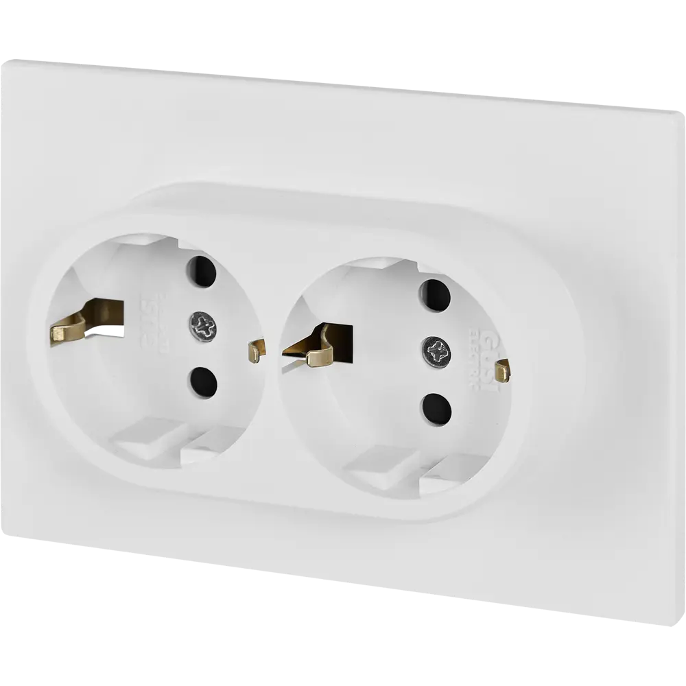 Встраиваемая розетка GUSI Electric с заземлением и защитными шторками 89337217 Ugra STLM-1395784 - Вид №1