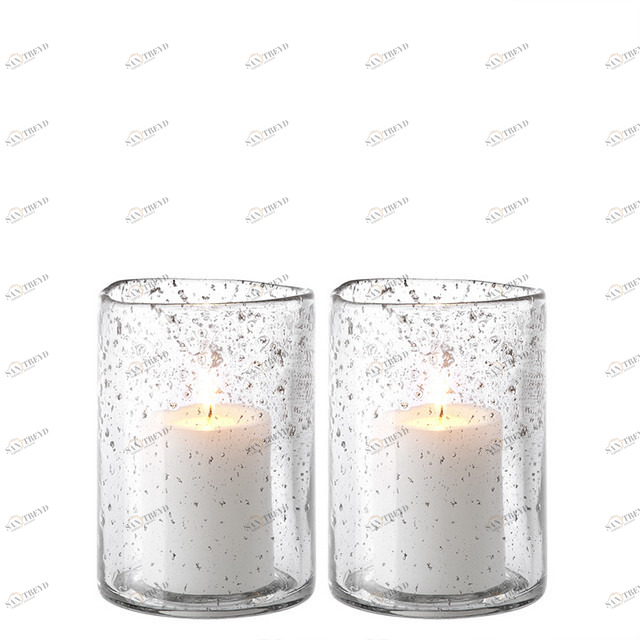 Подсвечник стеклянный прозрачный в крапинку 2 штуки Moro S от Eichholtz EICHHOLTZ EICHHOLTZ 060329 Прозрачный 