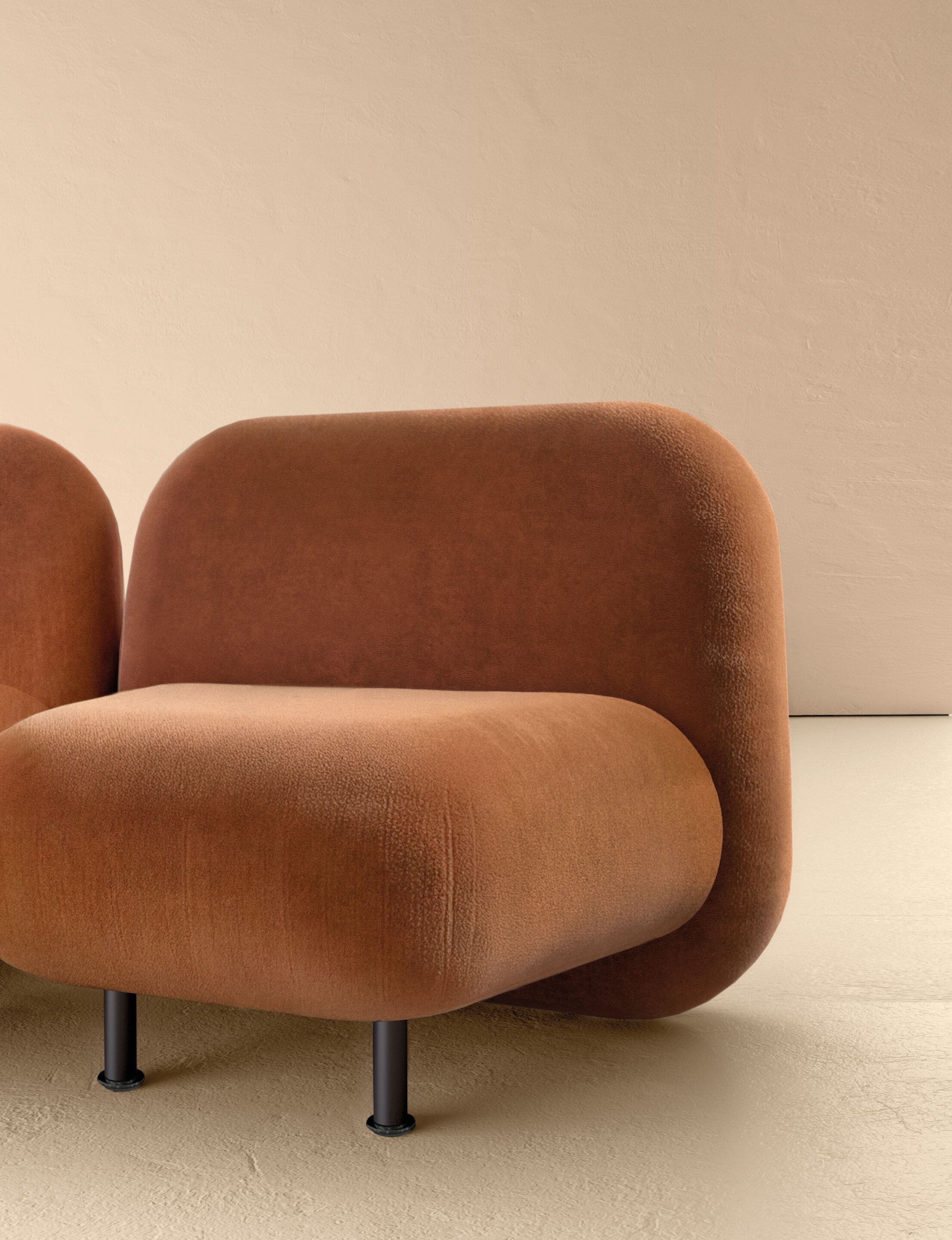 Тканевое кресло без подлокотников Quinti Sedute SEXY MEET ARCH-00045250 - Вид №3