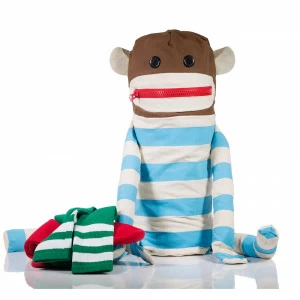 Мешок для белья разноцветные Monkey SUCK UK  00-3880724 Голубой;коричневый;красный;разноцветный