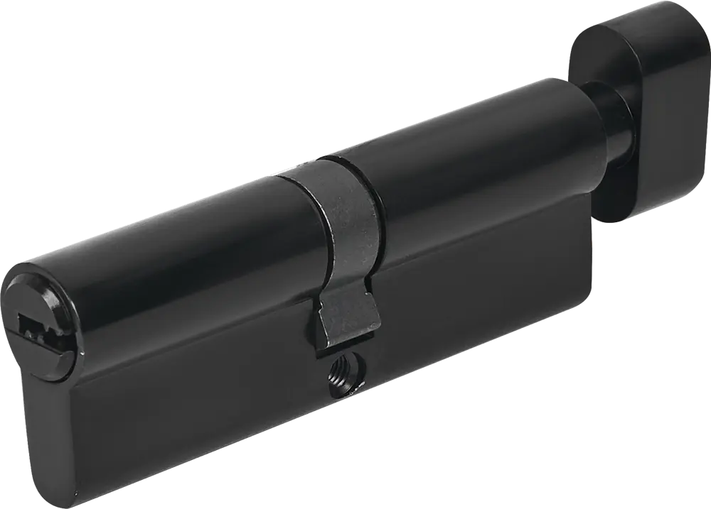 НОРА-М Цилиндр дверной с вертушкой 45 мм черный 86135103