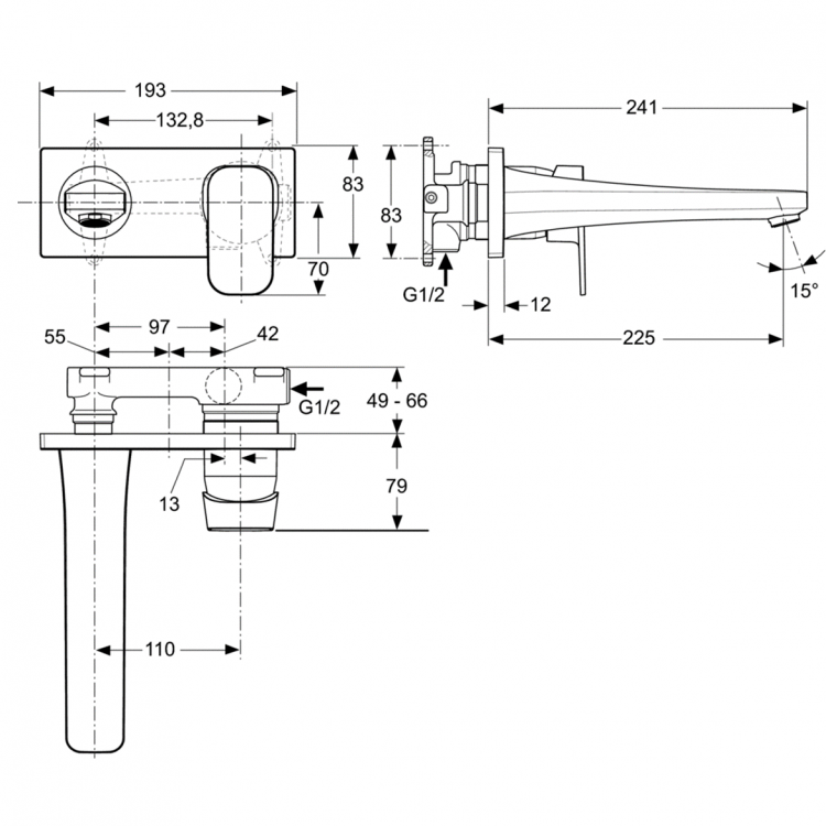 A6335AA Смеситель для раковины Ideal Standard TONIC II - Вид №4