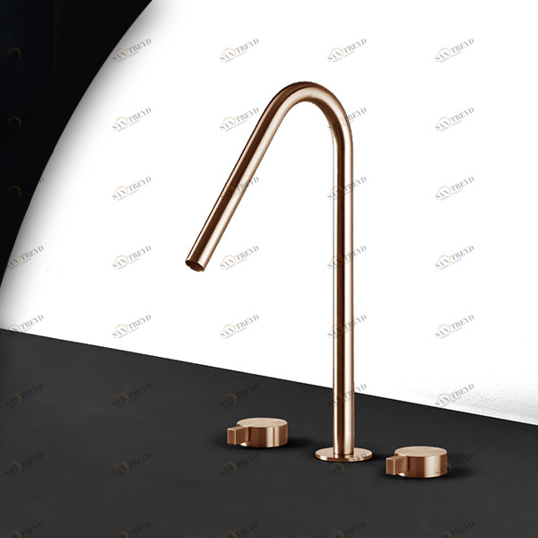 Смеситель для раковины розовое золото TOOX Radomonte TXQ24R