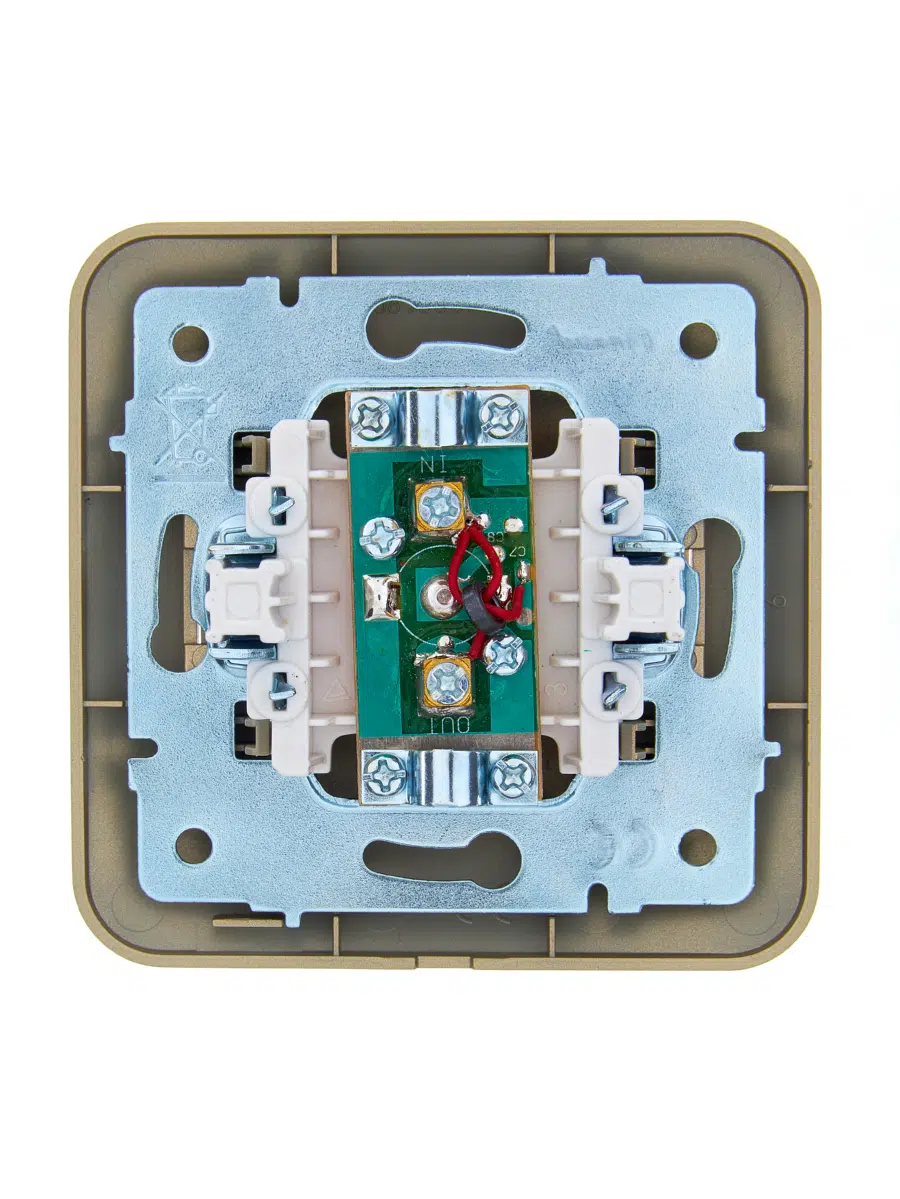 ASTI Розетка ТВ проходная золото LEZARD 7081-3636-129 - Вид №2