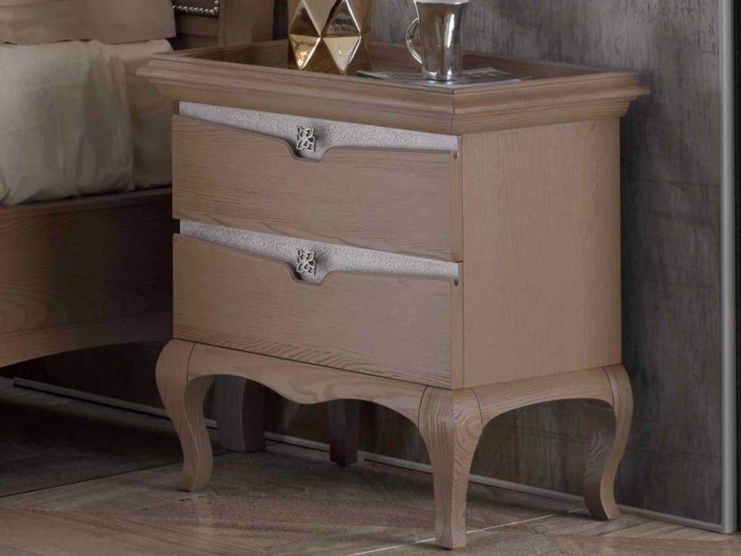 Деревянная прямоугольная тумбочка с ящиками Arvestyle ARCH-00081352