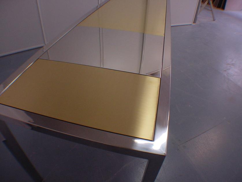 ICI ET LÀ Дизайнерский стол из нержавеющей стали с ящиками Handmade metal furniture by ici et là Sts02 - Вид №3