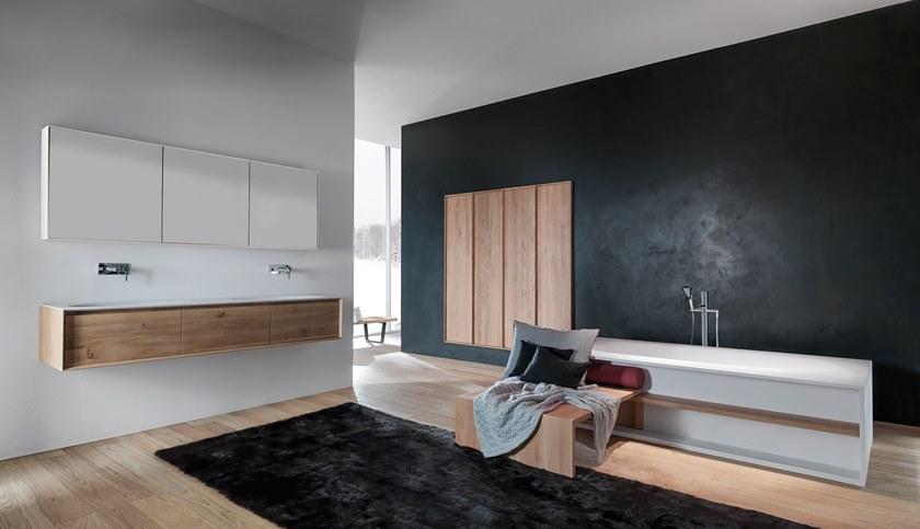 FALPER Двойная подвесная тумба под умывальник с ящиками Shape evo sun-id-1457181 - Вид №1