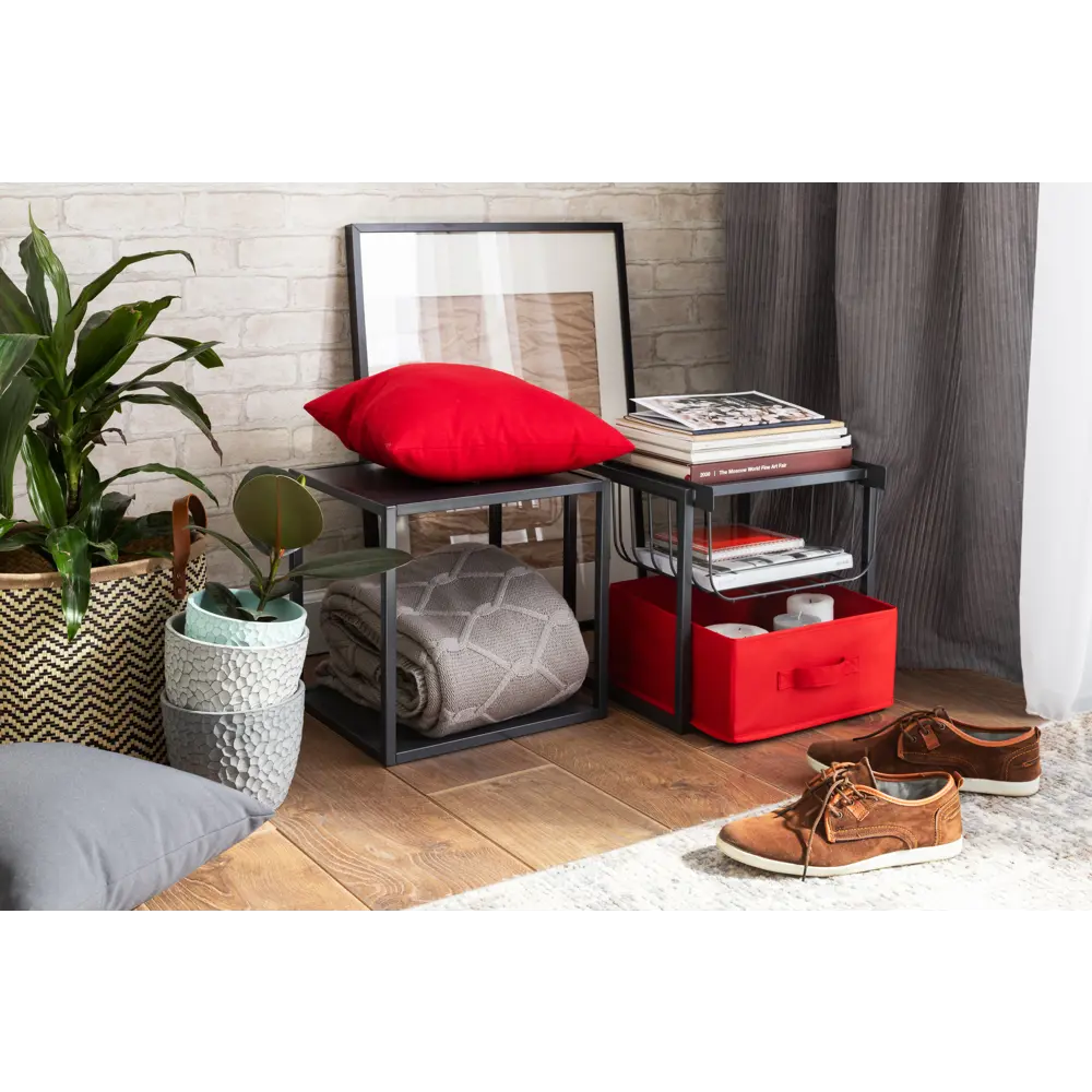 Полка-ящик Spaceo KUB Paris металл цвет графит STLM-2194841 - Вид №5