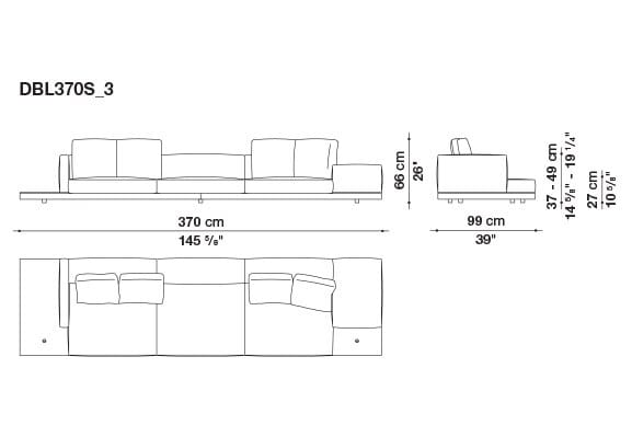 Кожаный диван B&B Italia док ARCH-00106863 - Вид №15