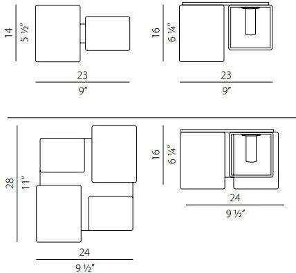 PANZERI Настенный светильник из дутого стекла Domino sun-id-1425773 - Вид №4