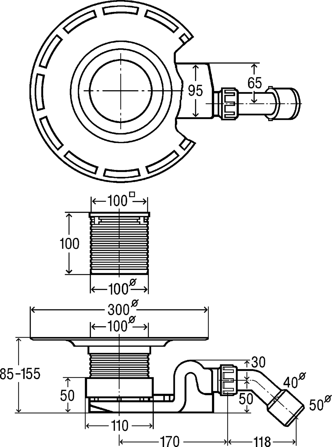 Viega Трап для ванной комнаты Advantix 4927.1 (557065) 557 065 - Вид №3