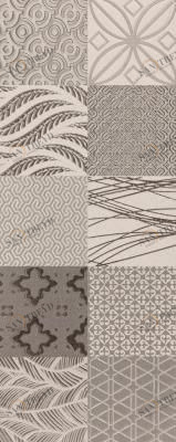 ORIS 30х75 GREY-WHITE LUKS Decor Rektifiye Kutahya 992