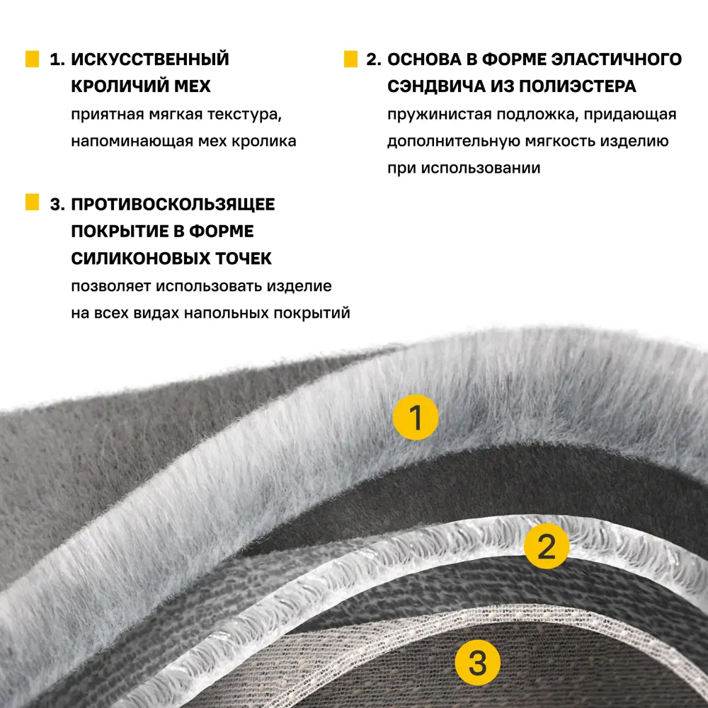 Santreyd Bingo: Декоративный ковер с эффектом мальдивского песка 120x180 см 85881596 STLM-0065910 - Вид №5