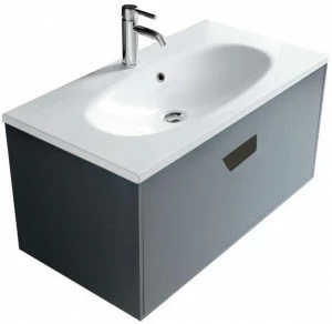 Шкаф подвесной МДФ деревянный 85 см Белый 7124 GALASSIA Ergo