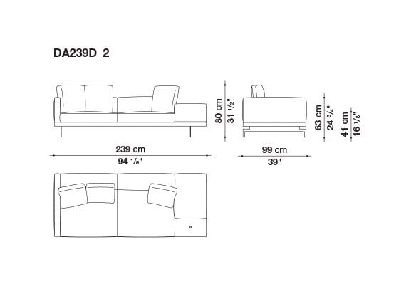 3-местный тканевый диван B&B Italia док ARCH-00033457 - Вид №127