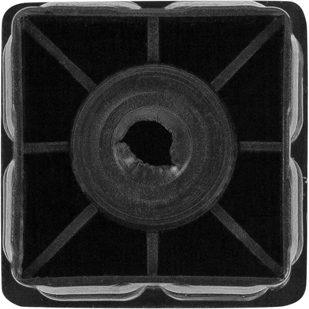 Подпятник для пластиковых ножек 25 мм резьба М10 пластик 4 предмета цвет черный LARVIJ STLM-2041384 - Вид №4