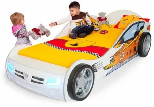 Кровать машина ABC-KING Champion (190*90) Белая