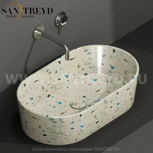 FO061GB Накладная раковина на столешницу  овальная Ceramica Globo