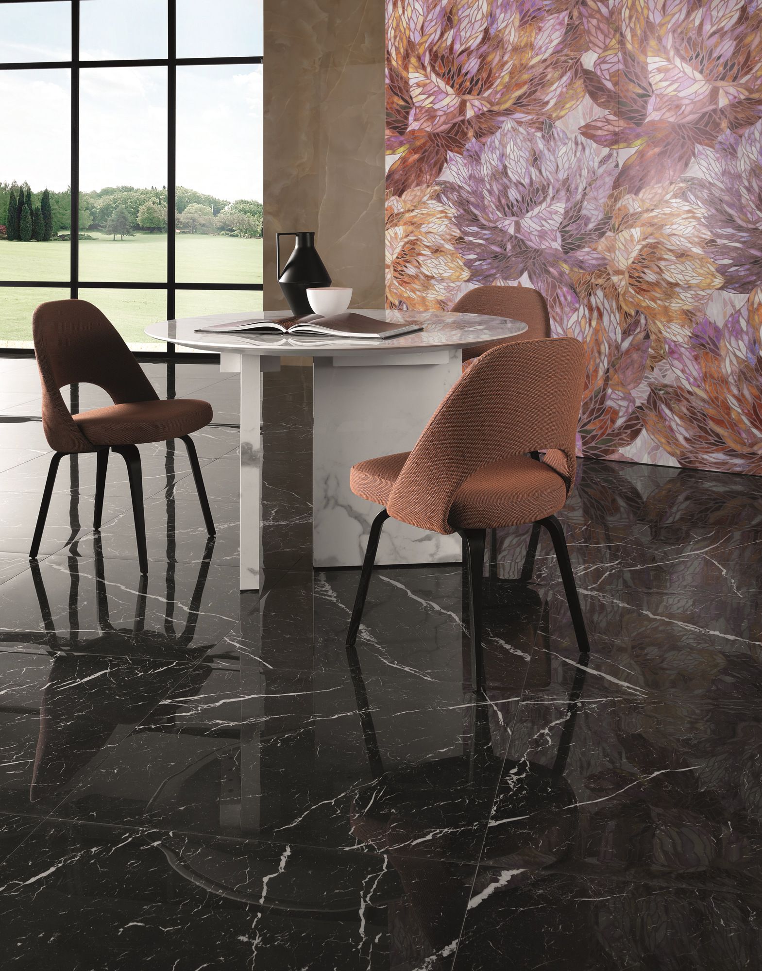 Пол / керамогранит с мраморным эффектом FAP ceramiche Roma Gold ARCH-00044009 - Вид №11