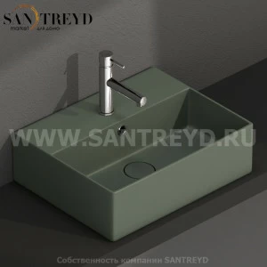 IN046FE Подвесная раковина настенная прямоугольная Ceramica Globo T-EDGE