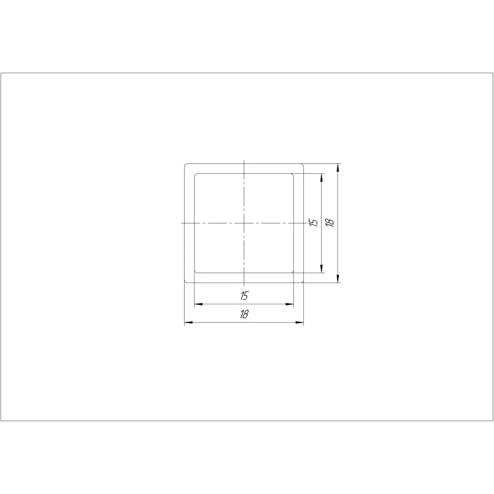 Santreyd — Алюминиевый профиль 18×18 мм для современной мебели 82693792 STLM-0034270 - Вид №5