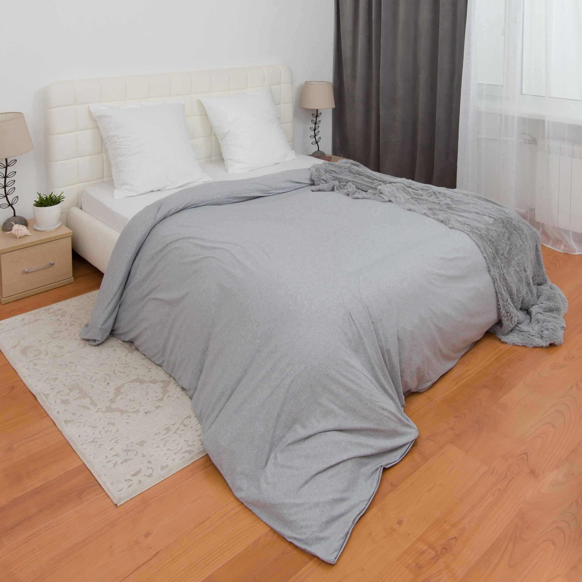 90043687 Пододеяльник Kupu-Kupu 220x200 см трикотаж KPV-22/меланж Violett STLM-0093617 VIOLETT