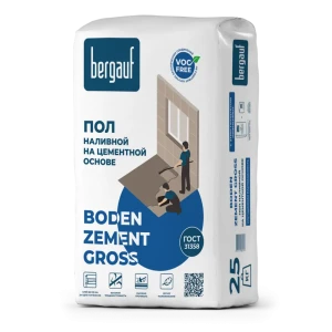 Наливной пол Bergauf Boden Zement Gross 25 кг