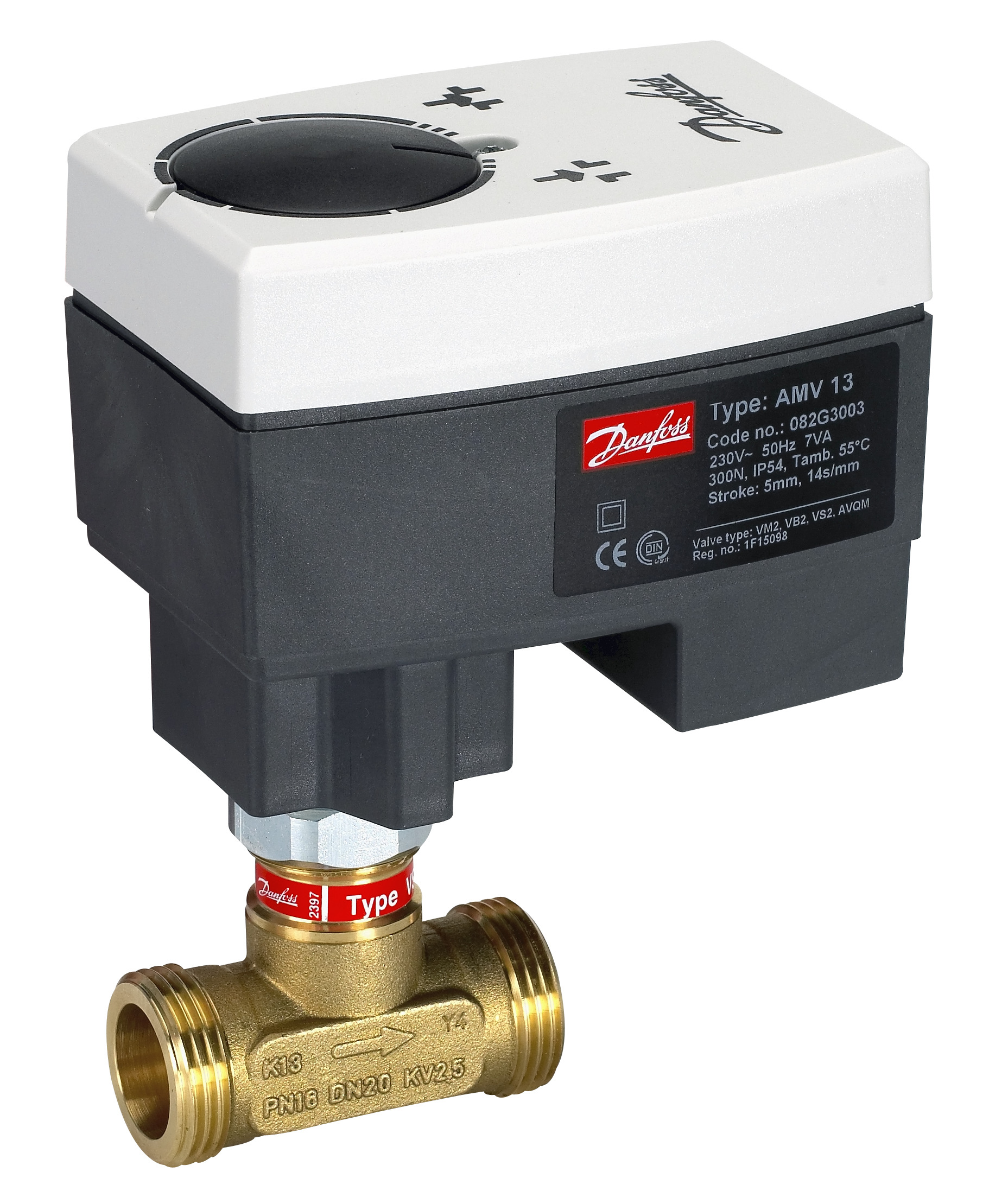 Danfoss Клапан регулирующий проходной VS 2 Комплект фитингов Ду20 с нар.резьб. 003H6903  - Вид №15