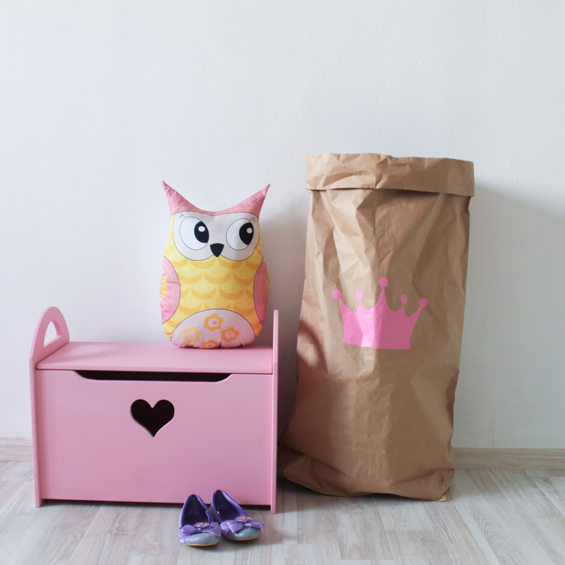 Эко-мешок для игрушек Big Crown из крафт бумаги VAMVIGVAM  282071 Белый;бежевый Santreyd  - Вид №1