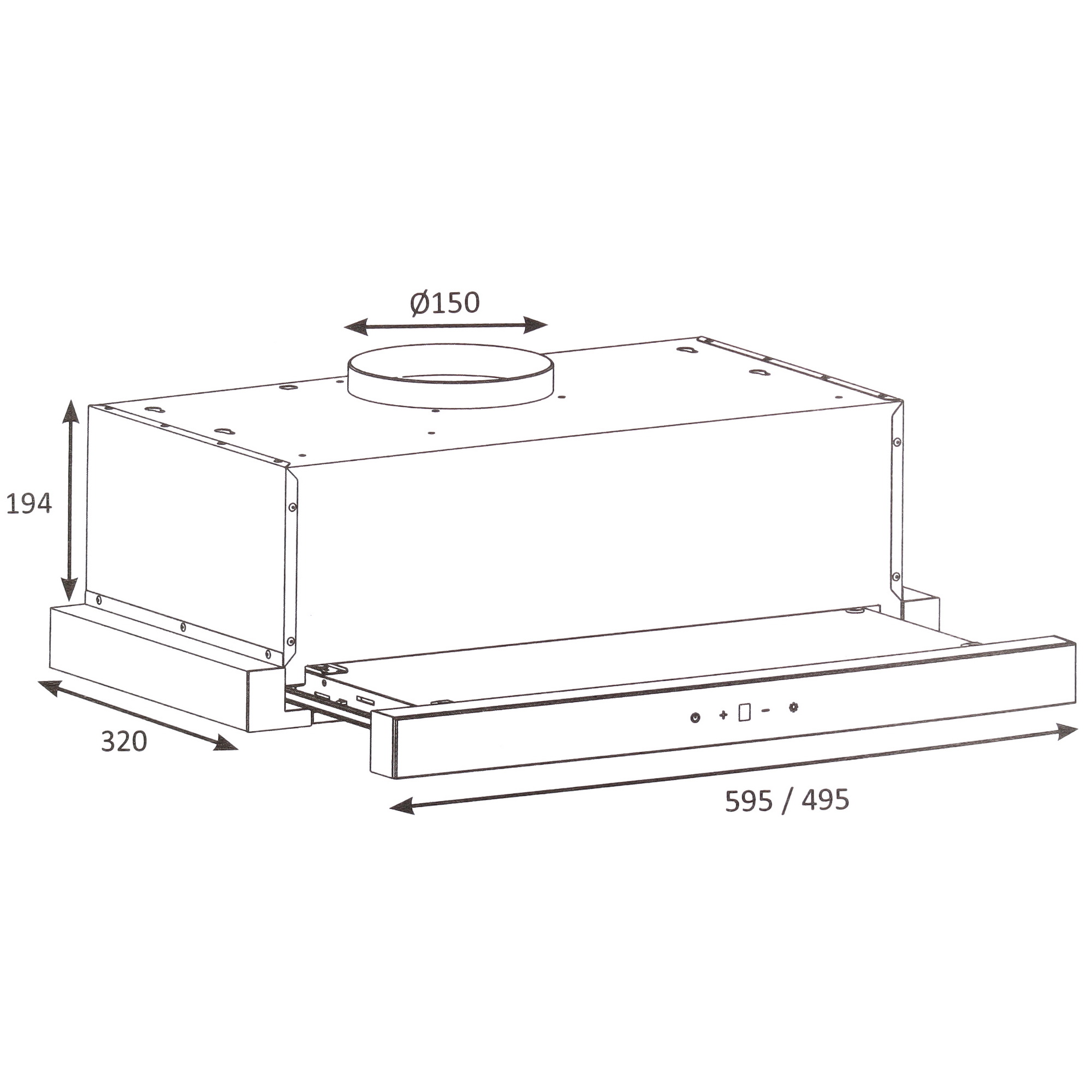 9161709 Вытяжка телескопическая DEXP TH60-SVFS белый/белый STDN-0056450 - Вид №10