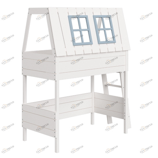 Кровать-чердак Home West M 80х160 см белая ELLIPSE ELLIPSE HOME 351807 Белый Santreyd 