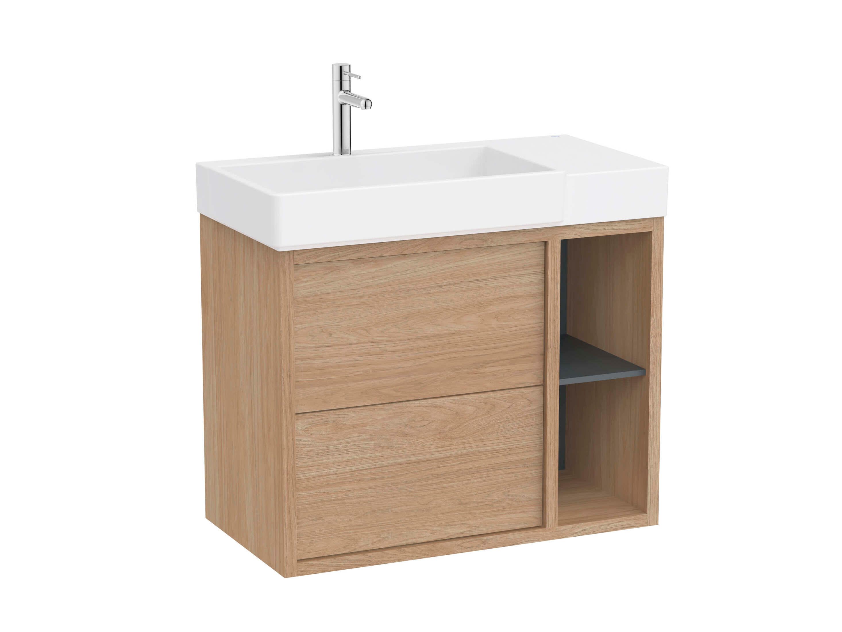 Деревянный подвесной умывальник с ящиками Roca ARCH-00069773