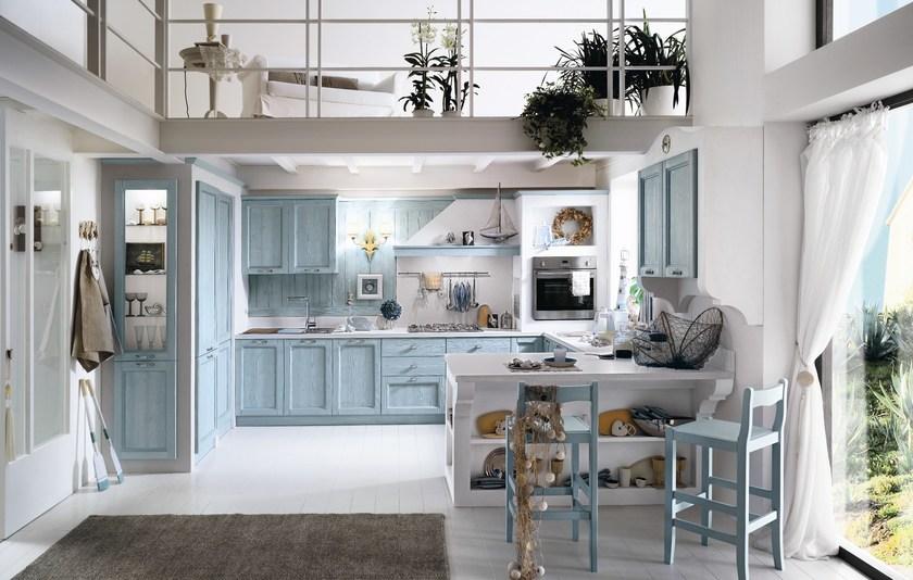 Callesella Arredamenti Деревянная кухня с полуостровом Every day sun-id-1502016 - Вид №2