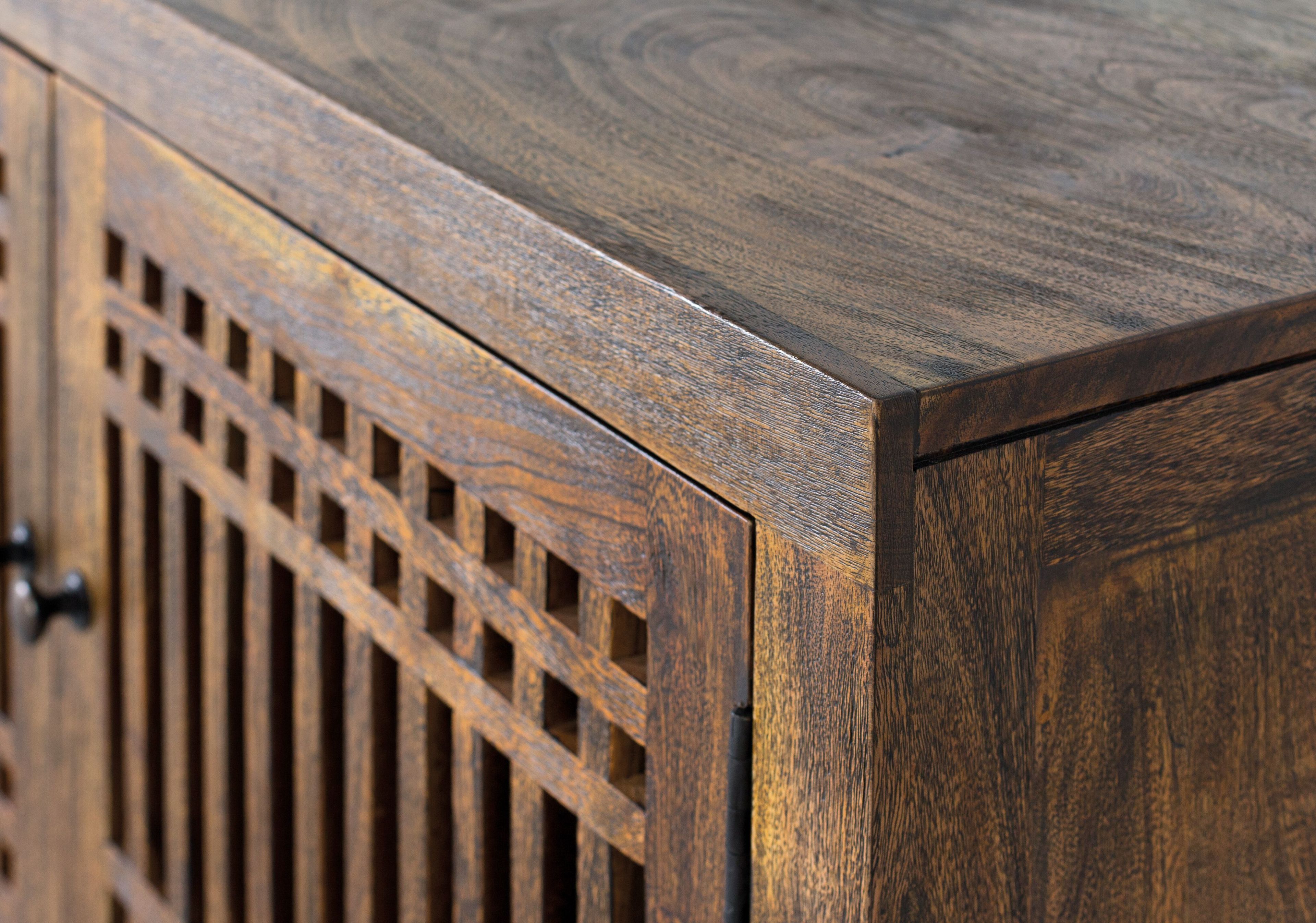 ТВ-шкаф из акации с распашными дверцами Giner y Colomer Таиланд ARCH-00106497 - Вид №3