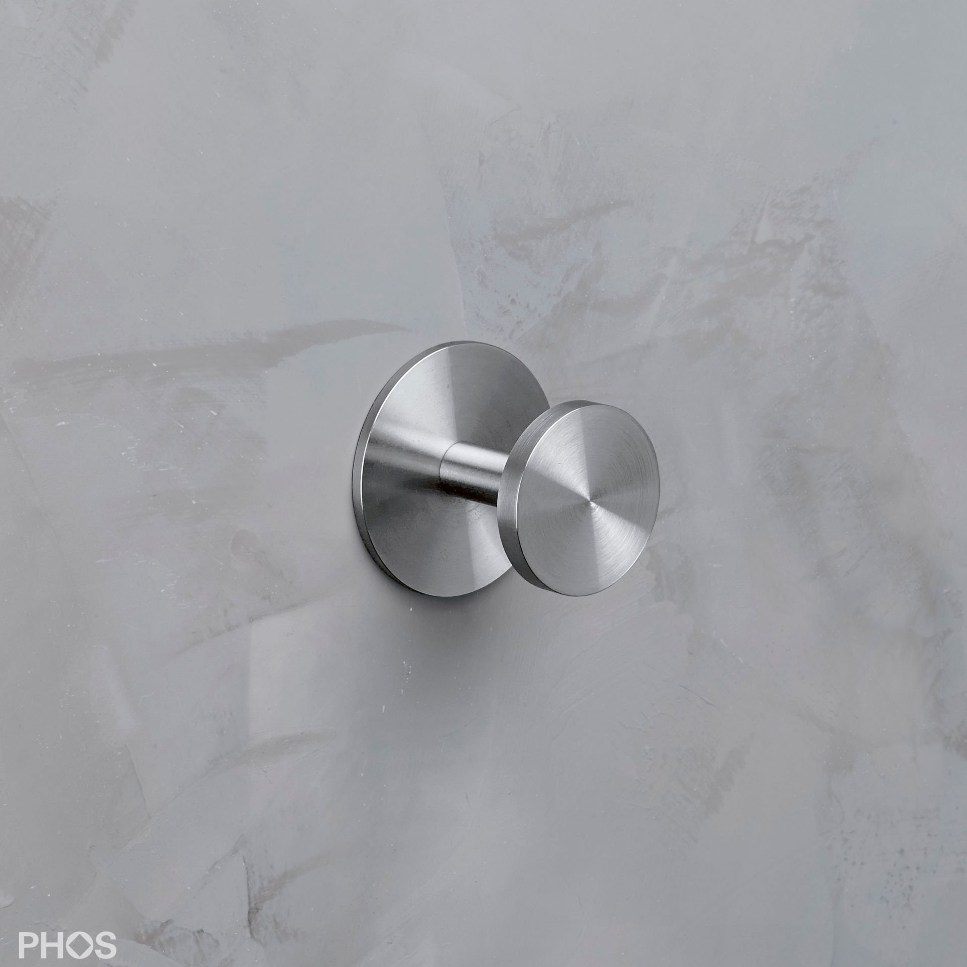 HA1-R55S40 Крючок настенный, ø12 мм, длина 4,3 см, с розеткой PHOS 