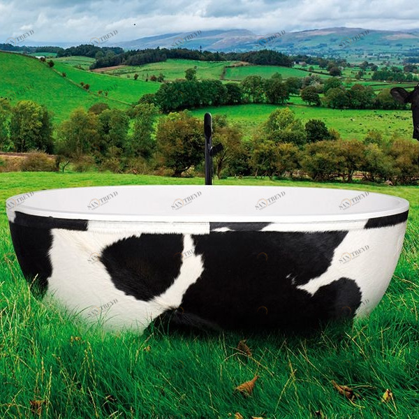 Ванна отдельностоящая Stone One Just Animals Cow Aquamass JUSTANIMALSCOW
