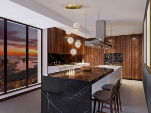 108957 Люстра LED 5L Ø32 золото Schuller Austral