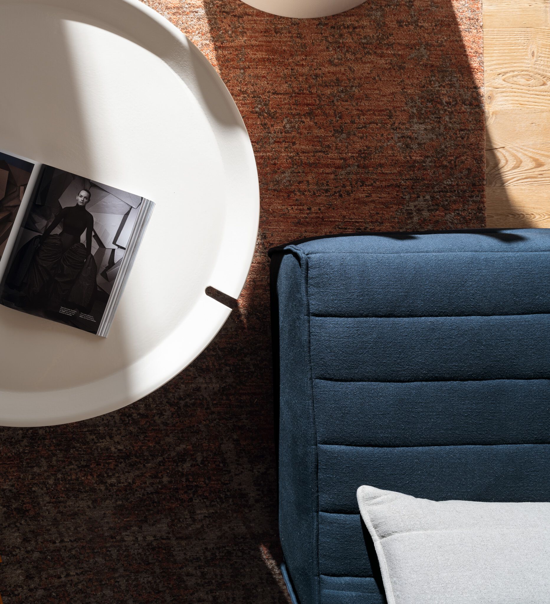 Модульная ткань двухсторонний диван Gervasoni Samet ARCH-00015638 - Вид №1