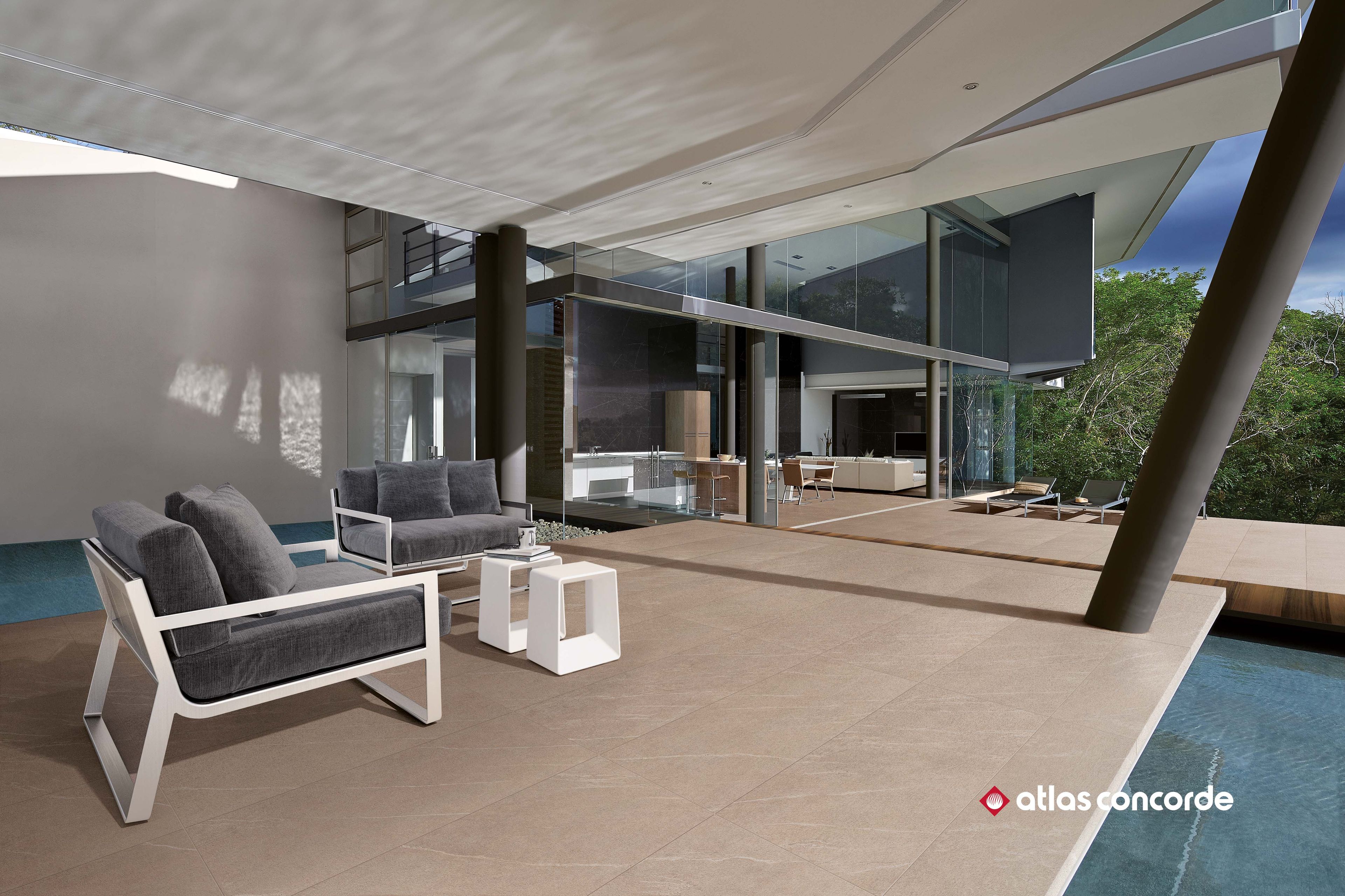 Напольная плитка из керамогранита с эффектом камня Atlas Concorde Marvel Stone ARCH-00038108 - Вид №3