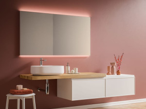 Подвесной умывальник с ящиками