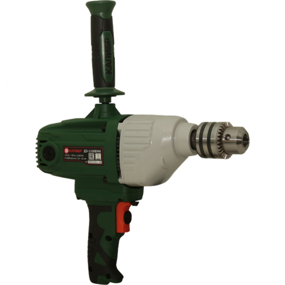 46013 Калибр Дрель электрическая с функцией миксера ДЭ-1100ЕМХ  - Вид №2