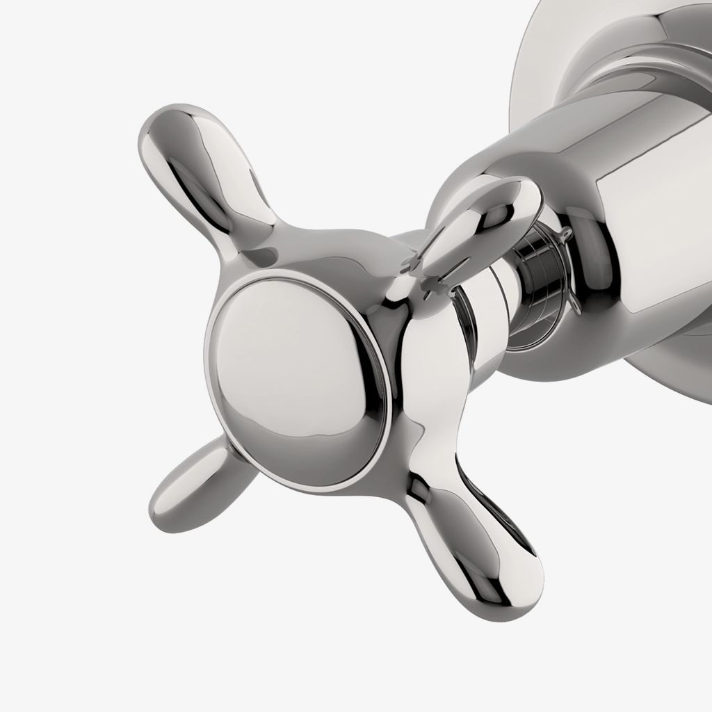 EAVC50 Облицовка клапана регулировки объема Easton Classic с металлическими поперечными ручками Waterworks  - Вид №1