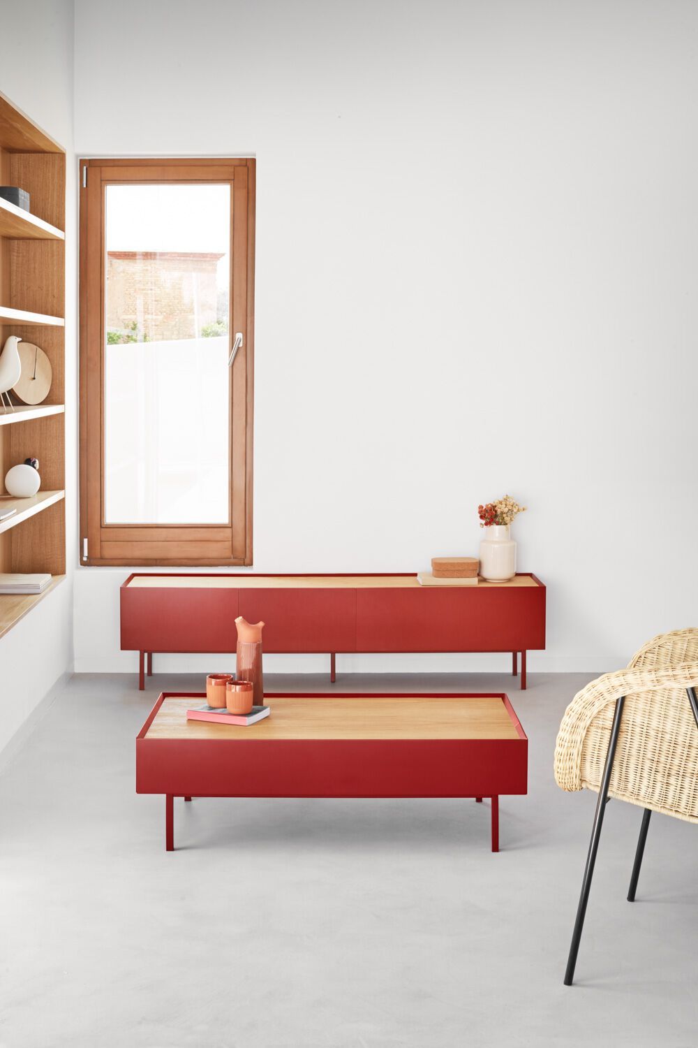 Шкаф для телевизора из шпона с распашными дверцами и ящиками TEULAT Arista ARCH-00021520 - Вид №7