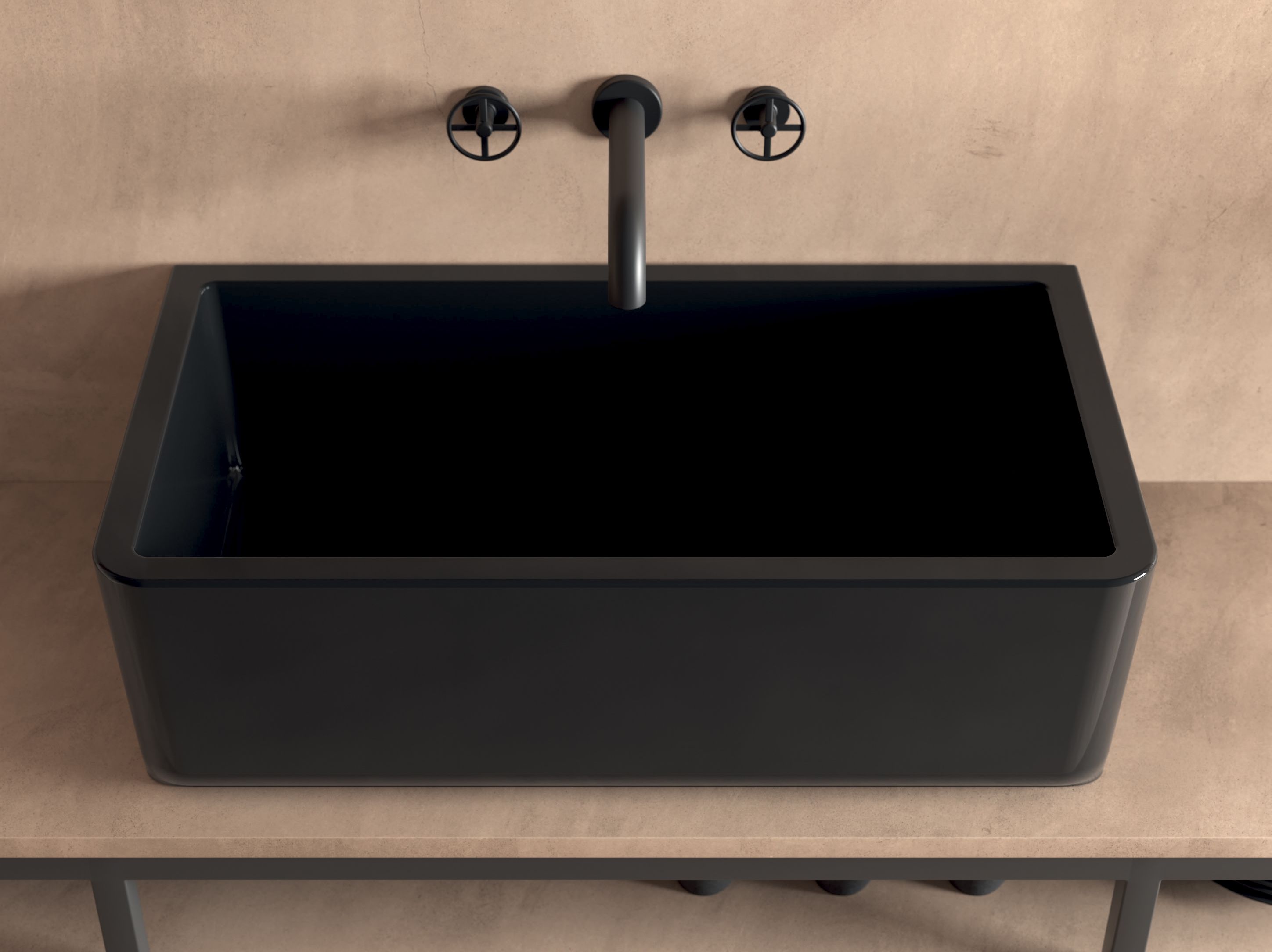 Полностью керамическая толщина реверсивная раковина Galassia Kitchen ARCH-00076741