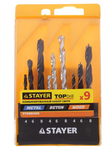 Набор сверл STAYER  "STANDARD" 29720-H9 1019487